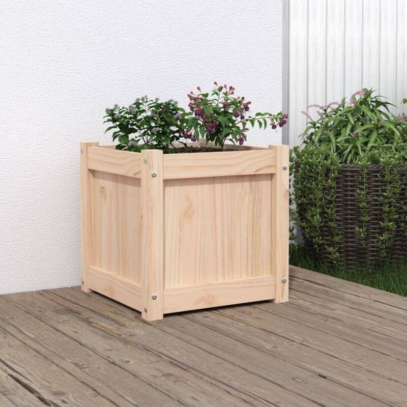foto del prodotto vidaxl fioriera da giardino 40x40x40 cm in legno massello di pino