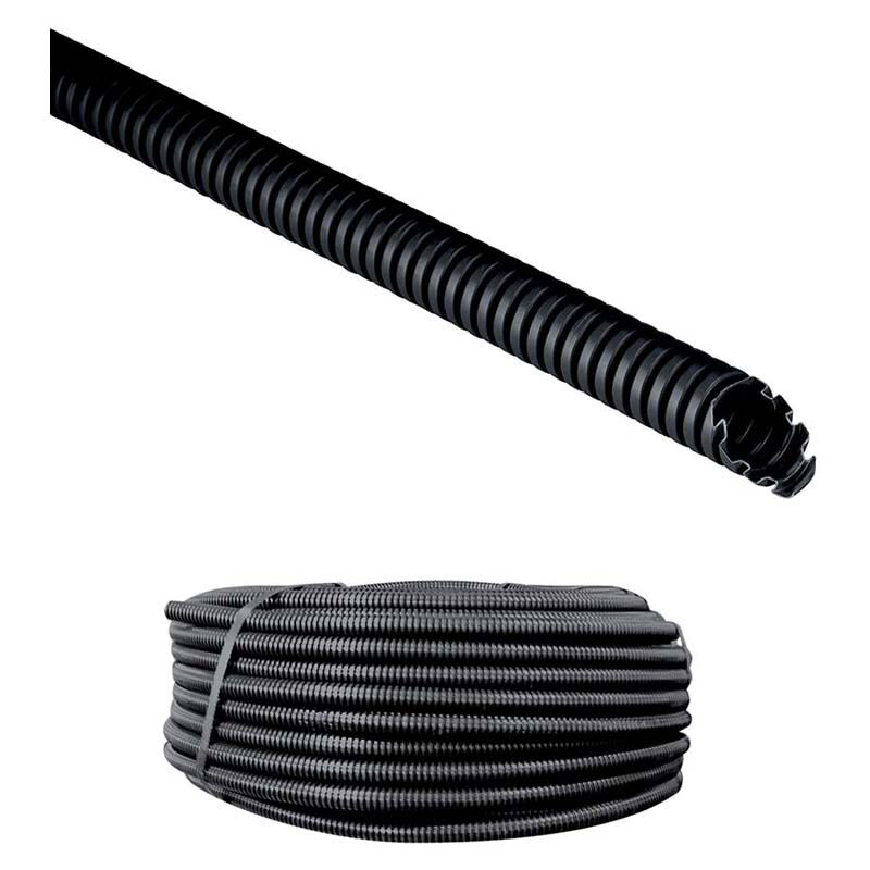 foto del prodotto tubo corrugato nero d16 10 m elettrocanali