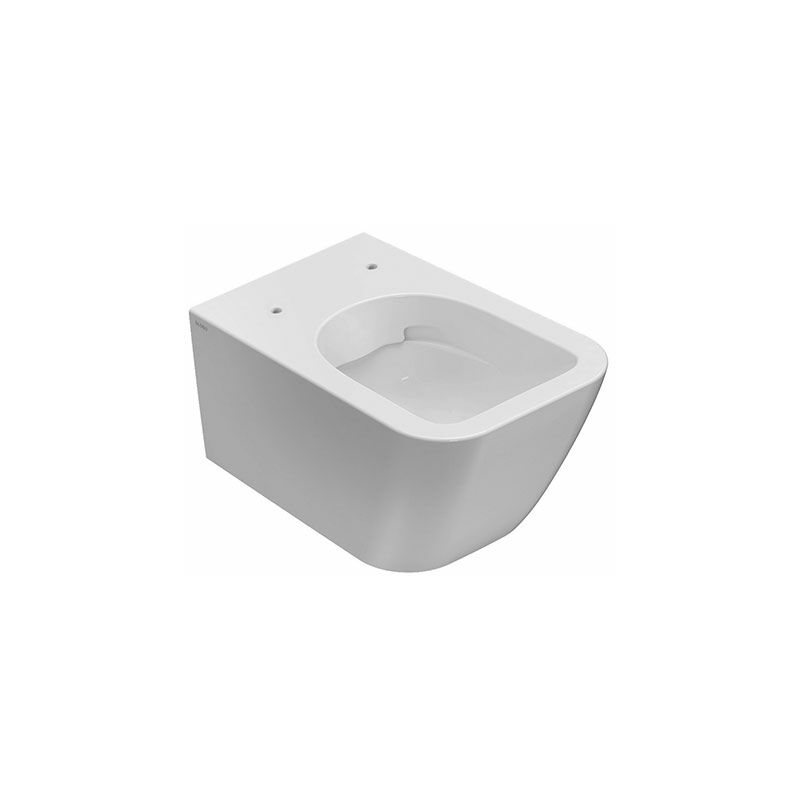 foto del prodotto water stone sospeso senza brida rimless cm. 52x36 bianco lucido