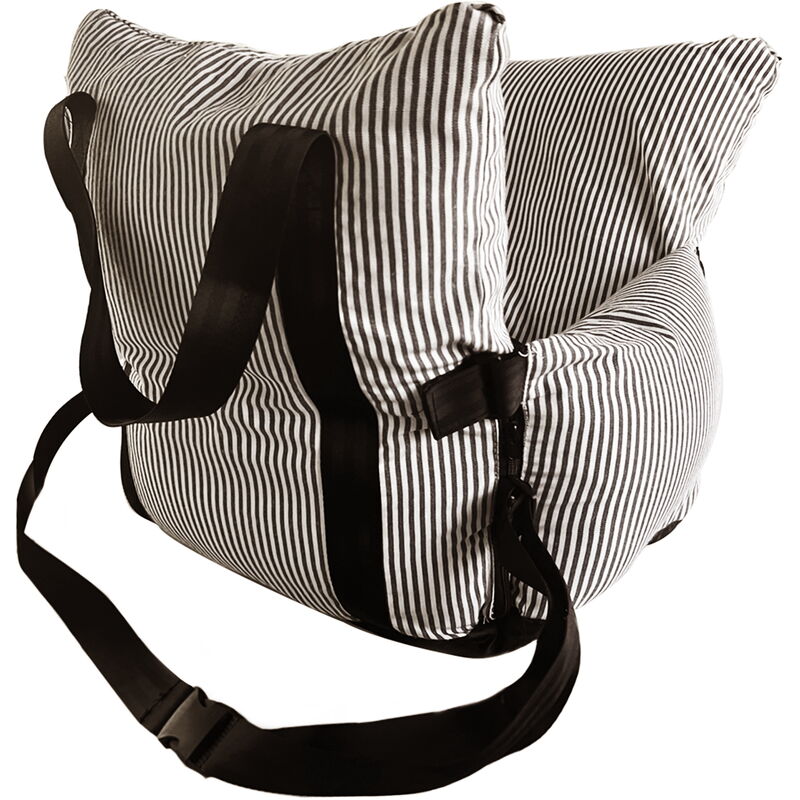 foto del prodotto seggiolino portatile per cani, seggiolino imbottito per cani, seggiolino rimovibile per cani di piccola e media taglia,52x52cm brown vercart