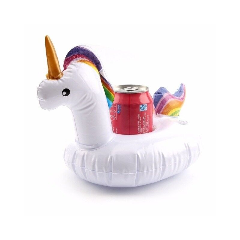 foto del prodotto portabevande gonfiabile 30cm unicorno