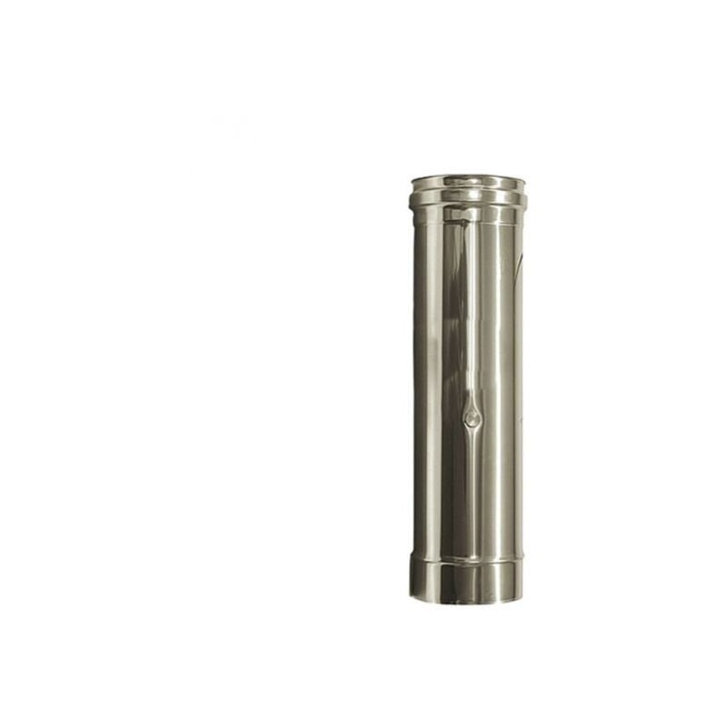 foto del prodotto elemento fumi canna fumaria d. 100 mm. tubo acciaio inox 316