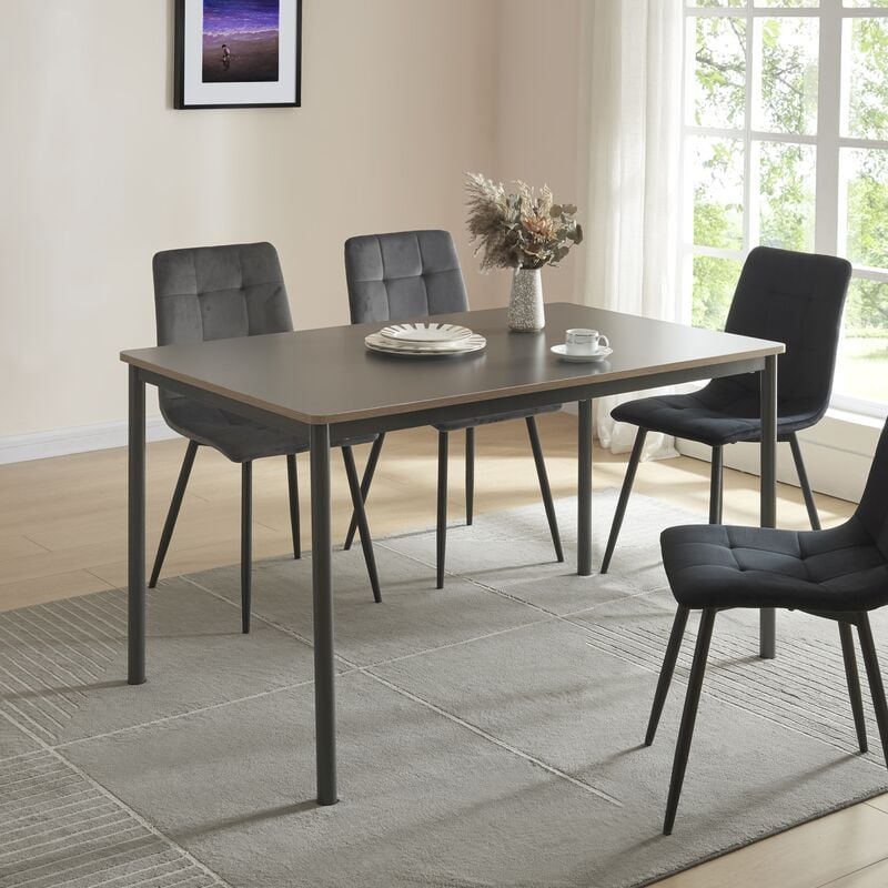 foto del prodotto tavolo da sala pranzo lindesberg 120 x 70 cm grigio en.casa 