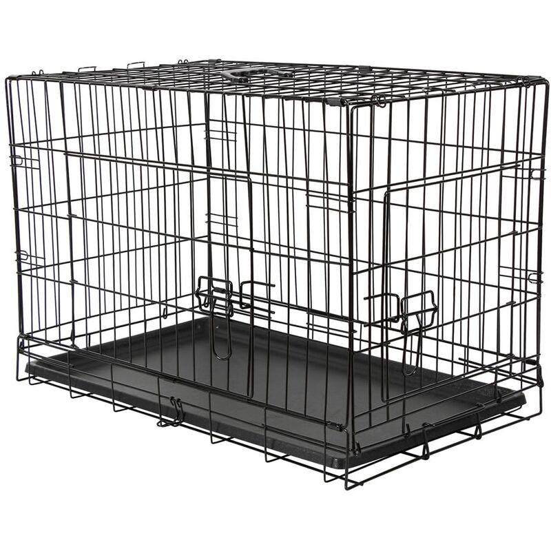 foto del prodotto melko dog box cane 91x63,5x58 cm scatola trasporto cani scatola pieghevole da viaggio pieghevole box gatto