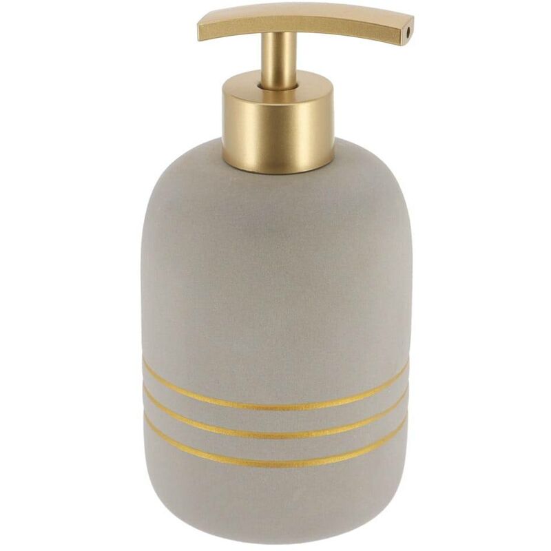 immagine 0 del prodotto distributore di sapone oro gres stripe 400 ml grigio tendance