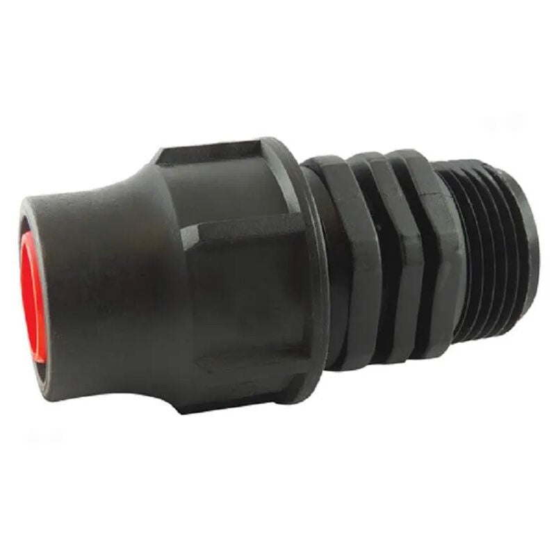 foto del prodotto adattatore rapido, maschio 15x21 1 2 , per tubo gocciolante da 16 mm