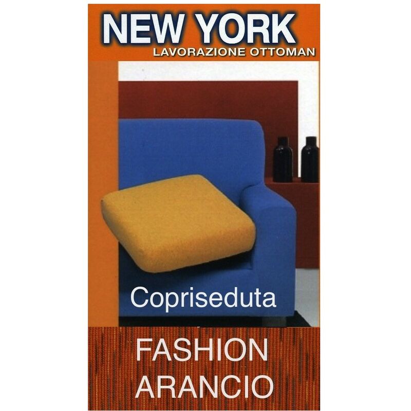 foto del prodotto tex family copriseduta new york fashion arancio copriseduta 1posto 60x60