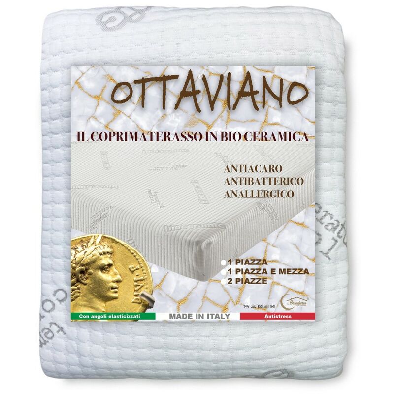 foto del prodotto tex family coprimaterasso antiacaro in bioceramica ottaviano 2 piazze