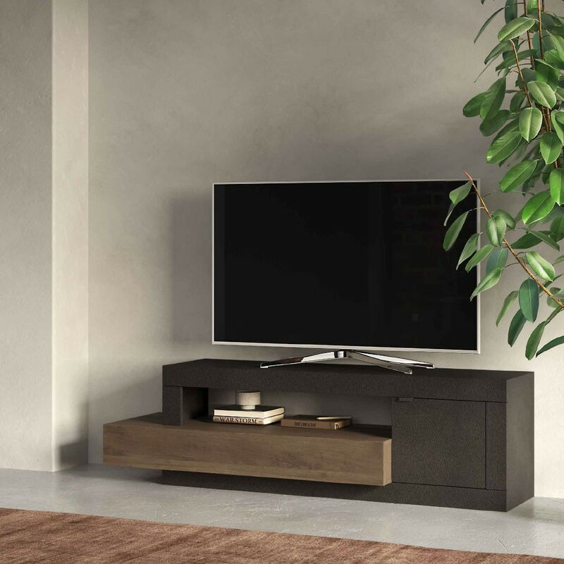 foto del prodotto porta tv soggiorno 1 anta 1 cassetto l159x49x42 cm freedom lava mercure