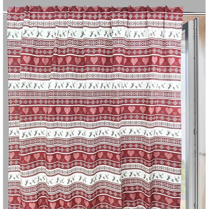 foto del prodotto tex family tenda cervino rosso cm.160x300 confezionata made in italy