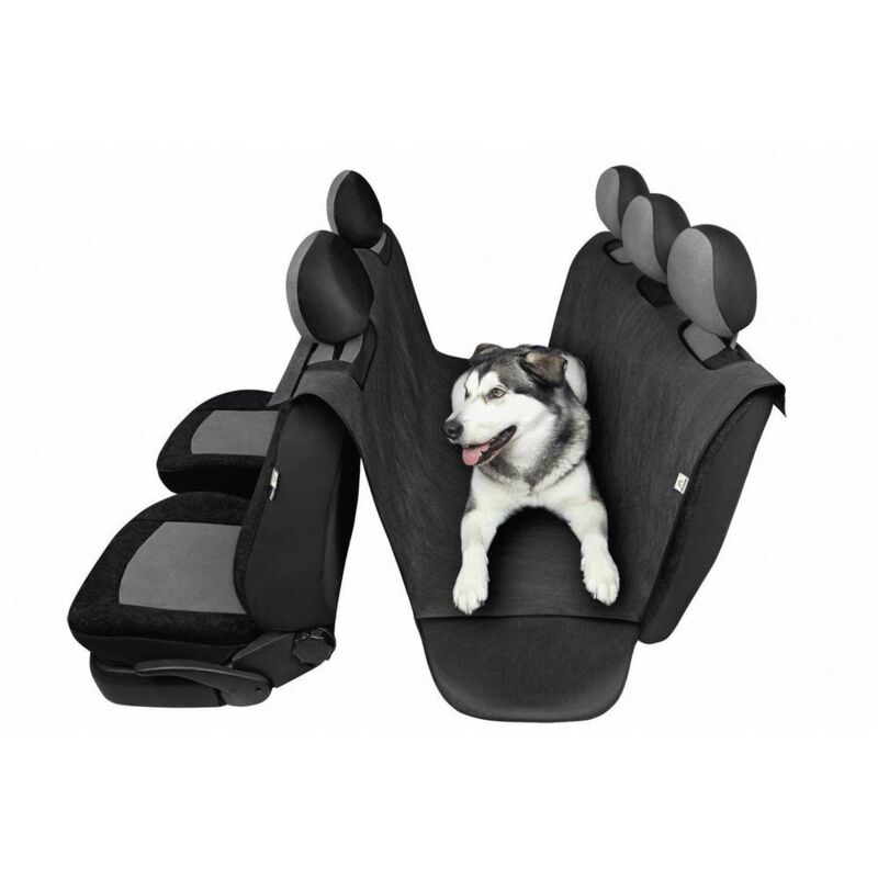 foto del prodotto hp autozubeh r 19289 coprisedili auto per cani 1 pezzo poliestere antracite sedile posteriore