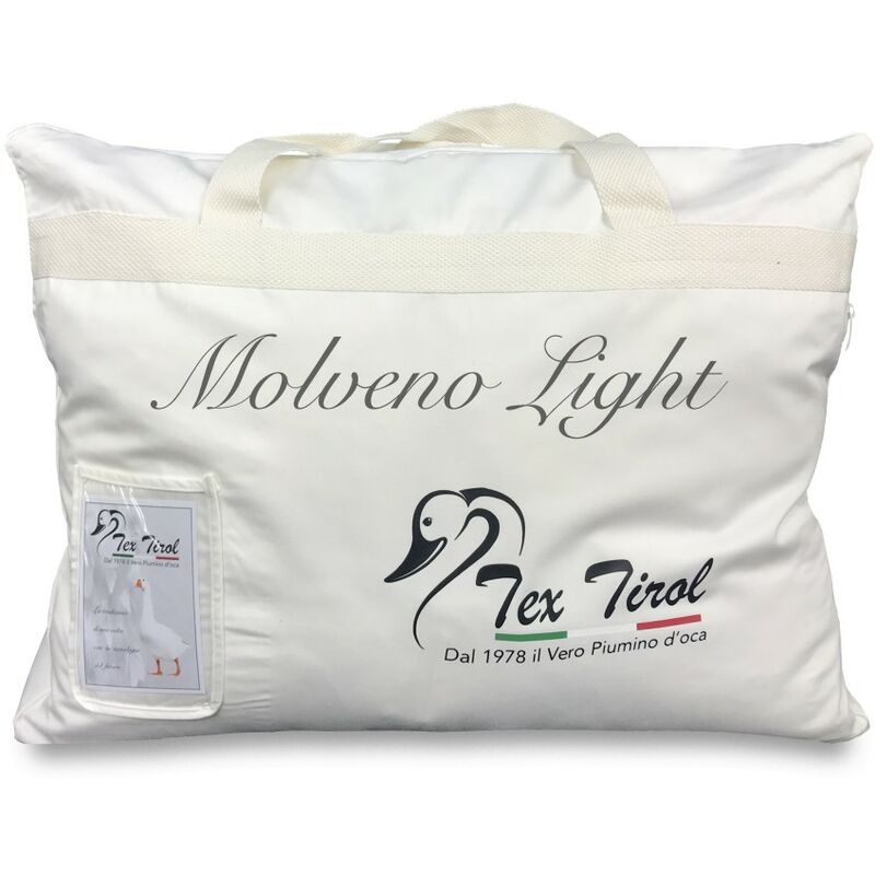 foto del prodotto tex family piumino tex tirol molveno light 80 piumino oca 20 piumette oca leggero estivo cm. 155x200