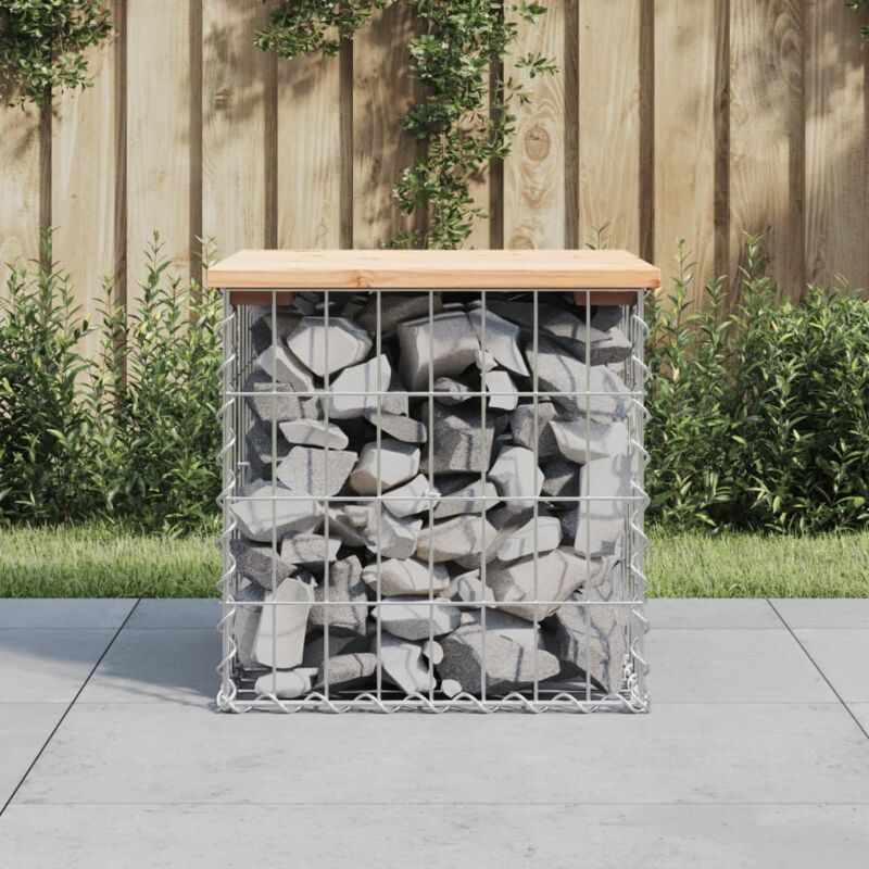 foto del prodotto vidaxl panca giardino design gabbione 43x44x42 cm legno massello pino