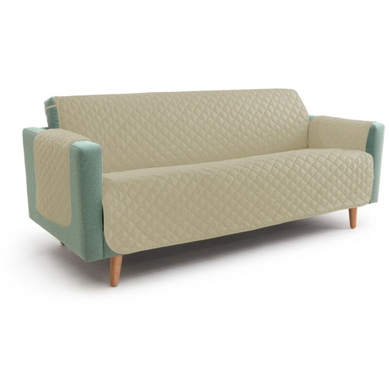 foto del prodotto tex family nuovo copridivano bg salvadivano symphony trapuntato beige 4 posti seduta cm. 230