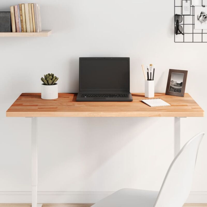 foto del prodotto vidaxl piano tavolo 100x50x2,5cm rettangolare legno massello di faggio