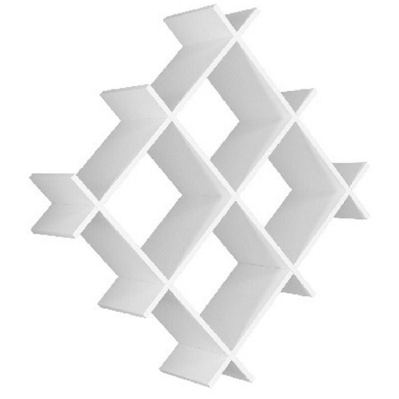 foto del prodotto mensola farley, truciolare melaminico, bianco, 75x27x75 cm