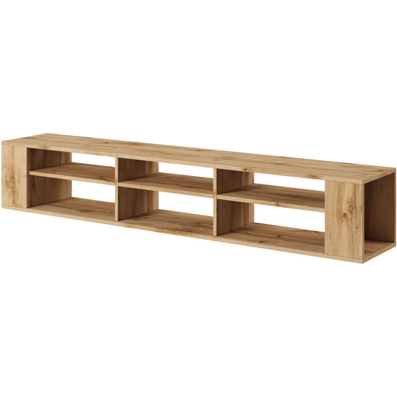 foto del prodotto weri mobile tv sospeso per il soggiorno 175 cm rovere wotan moderno selsey