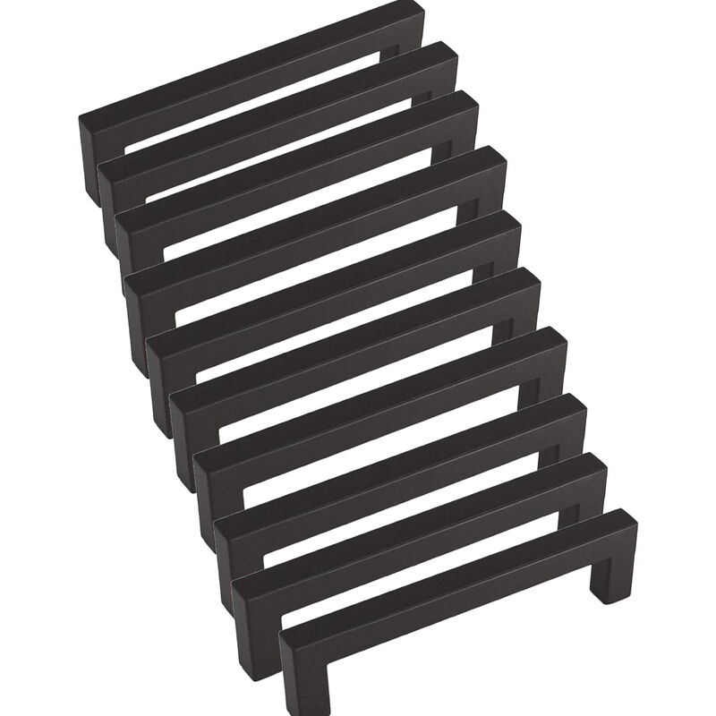 foto del prodotto freosen maniglia per mobili da cucina nera da 10 pezzi maniglia da cucina maniglia per mobili nera da 128 mm in acciaio inossidabile per porta