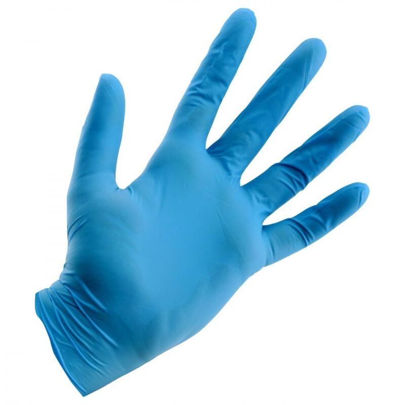 foto del prodotto aflex skin blue 100pz guanti nitrile senza polvere monouso non sterili ambidestri, taglie disponibili m