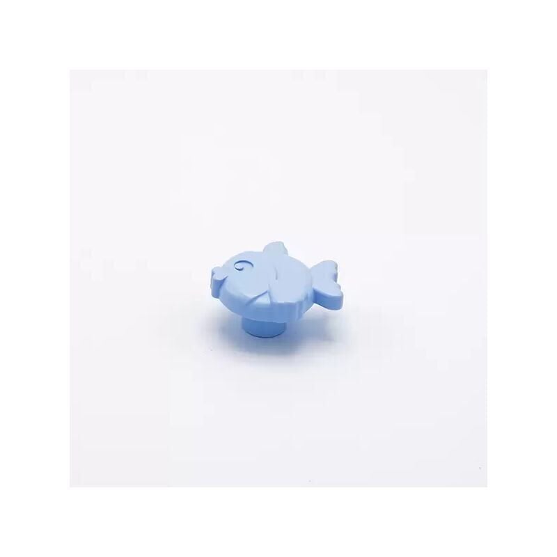 foto del prodotto pomolo azzurro a forma di pesce 44x41x23mm 427p animalier