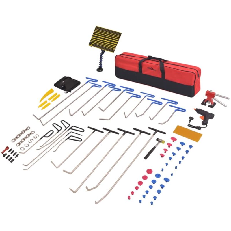foto del prodotto vidaxl set 87 pz rimozione ammaccature senza verniciatura acciaio inox
