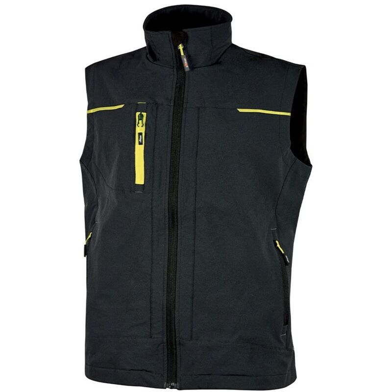foto del prodotto u power gilet da lavoro estivo upower saturn black carbon nero l