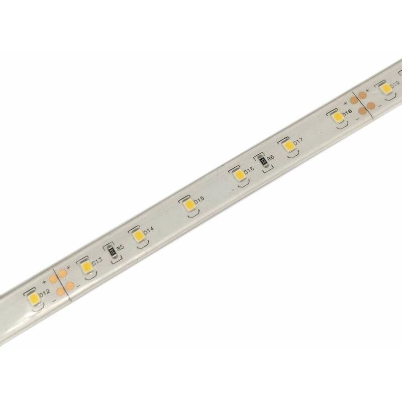 foto del prodotto leclubled nastro led potente 60 led m 11w m dc24v ip68 impermeabile bianco giorno 6000k