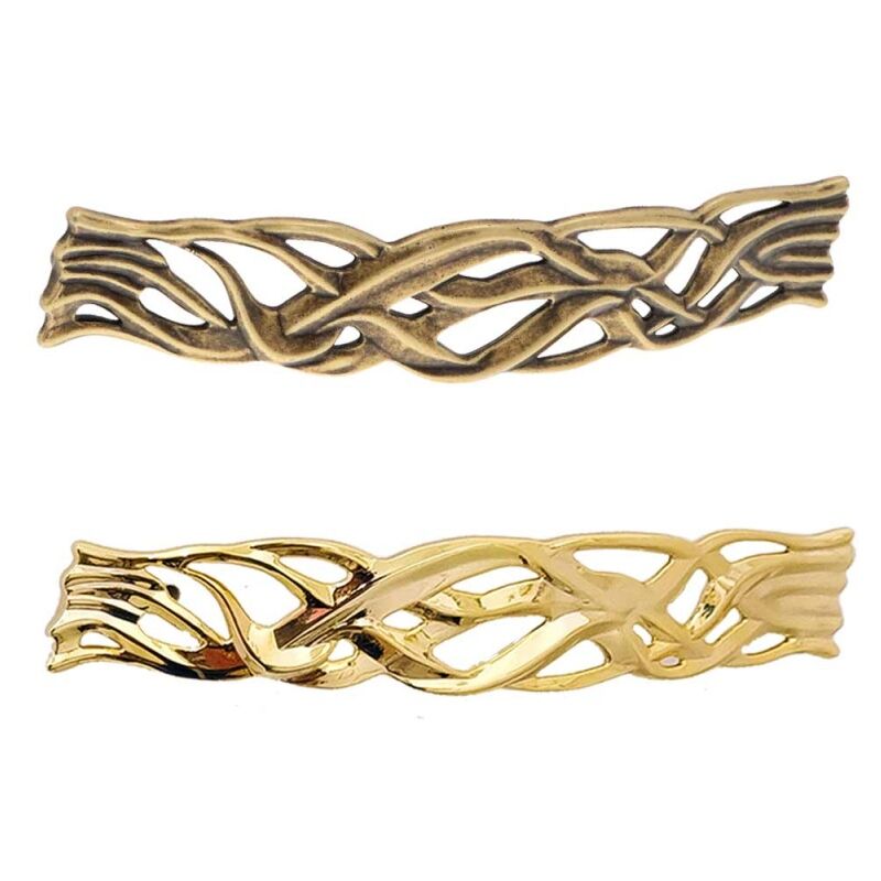 foto del prodotto giusti maniglia per mobili linea decor serie 38 128 oro placcato