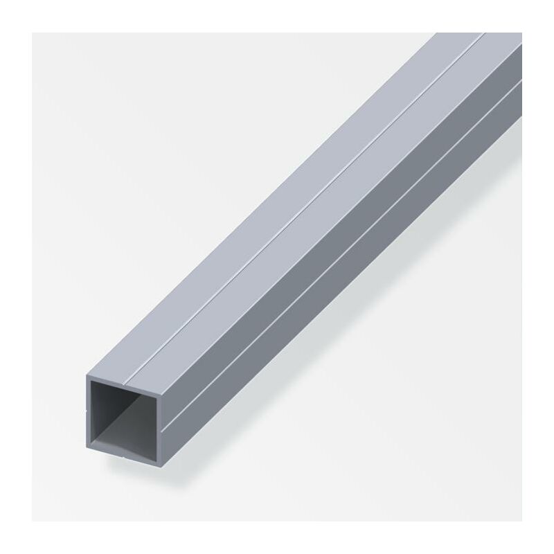 foto del prodotto tubo quadrato alfer aluminium 23.5x1.5mm lunghezza 1m naturale 25170