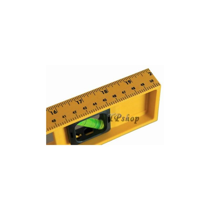 foto del prodotto topolenashop livella metrica a bolla millimetrata 3 fiale bolle edilizia pro. 30 40 50 60 cm 50 cm