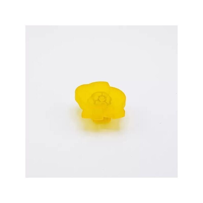 foto del prodotto pomolo giallo a forma di elefantino in goffrato fine 53x56x25mm 427e animalier
