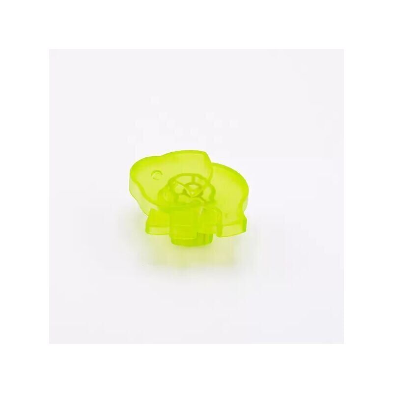 foto del prodotto pomolo satinato verde a forma di elefantino 53x56x25mm 427e animalier