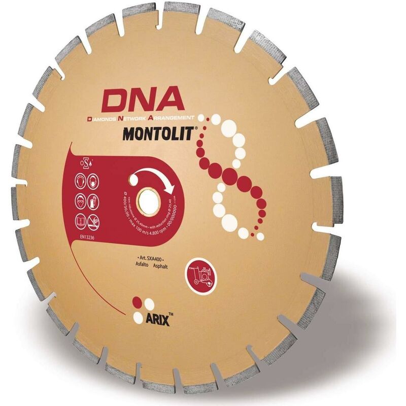 foto del prodotto disco diamantato 450 mm montolit dna sxa450 per asfalto