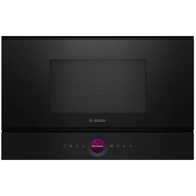 foto del prodotto bosch serie 8 bfl7221b1 forno a microonde da incasso solo microonde 21 l 900 w nero