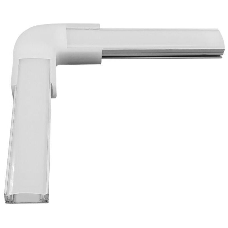 immagine 0 del prodotto efectoled connettore a l per profilo in alluminio da superficie per strisce fino a 12 mm opale