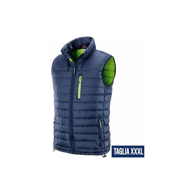 foto del prodotto neri gilet imbottito multitasche sion invernale da lavoro blu varie taglie 35605v xxxl 38459 