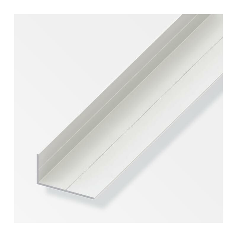 foto del prodotto canala angolare alfer aluminium 23.5x43.5x1.5mm lunghezza 1m bianco 21690