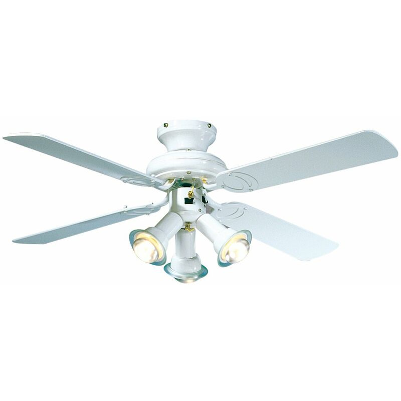 foto del prodotto securitegooddeal farelek maldives ventilatore da soffitto, diametro 107 cm, colore bianco