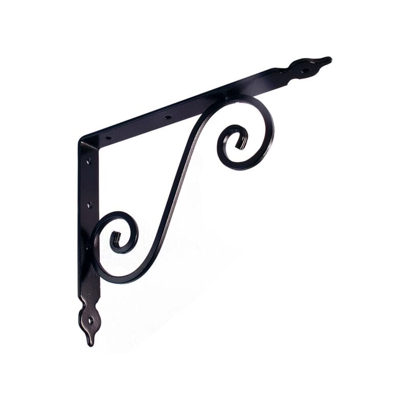 foto del prodotto reggimensola rustica elegante 200 x 250 mm. nero martellato