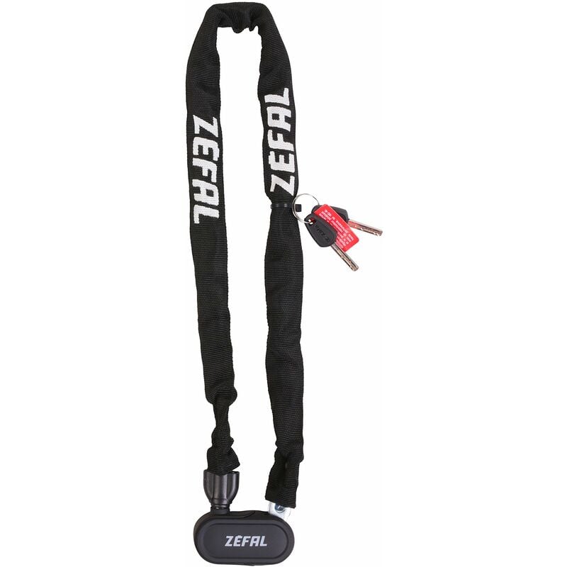 foto del prodotto zefal k traz m8, lucchetto bici catena unisex adulto, nero, 6 x 900mm
