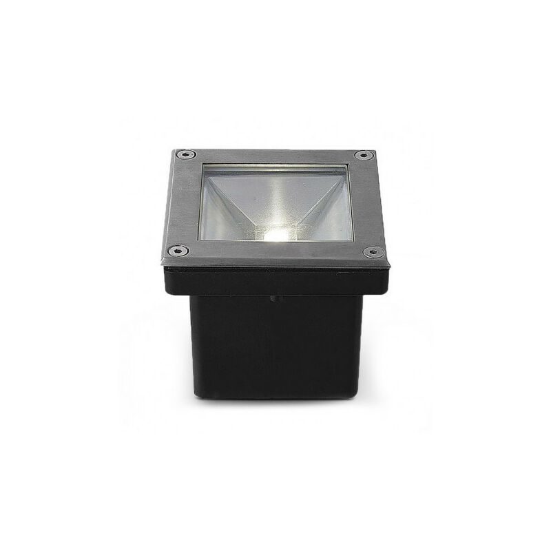 foto del prodotto faretto led da incasso quadrato da pavimento 5w 460lm 45 ip67 103mmx103mm bianco naturale 4000k