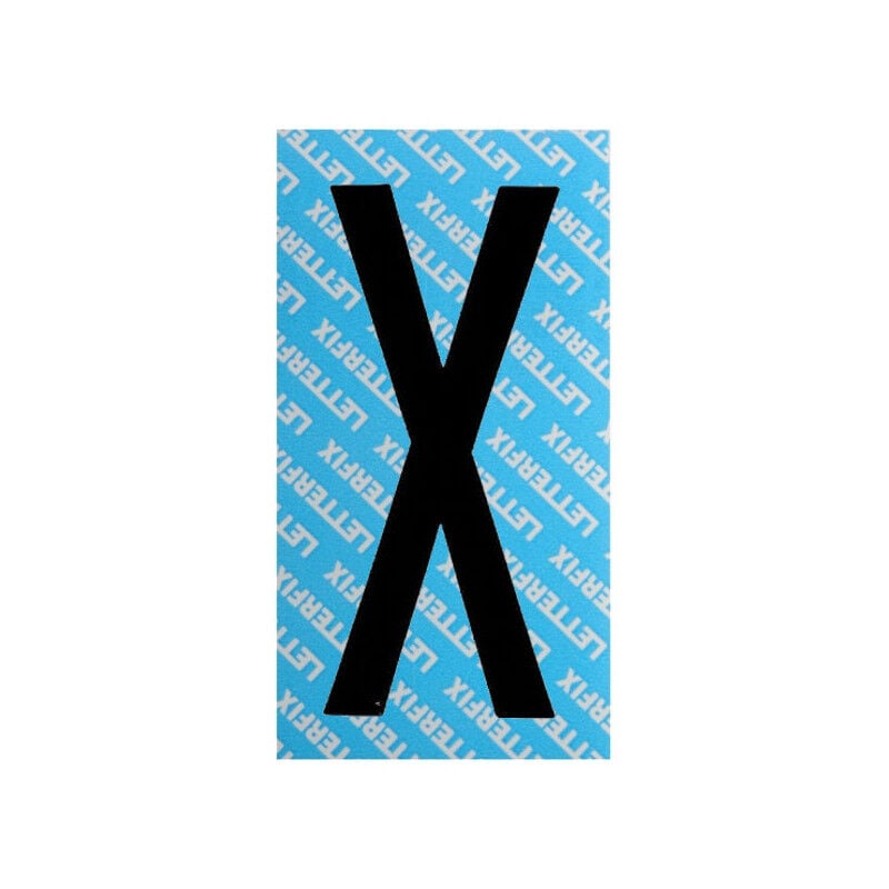 foto del prodotto lettera adesiva nero serie t80 x letterfix