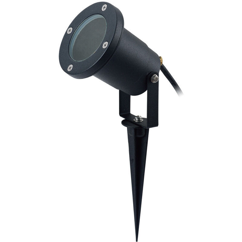 foto del prodotto leclubled piquet luminoso led gu10 impermeabile ip65 65 nero