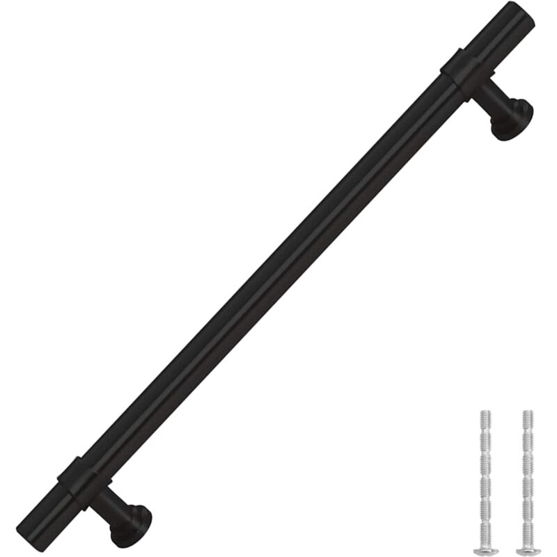 foto del prodotto vidaxl maniglie per mobili 10pz nere 160mm in acciaio inox