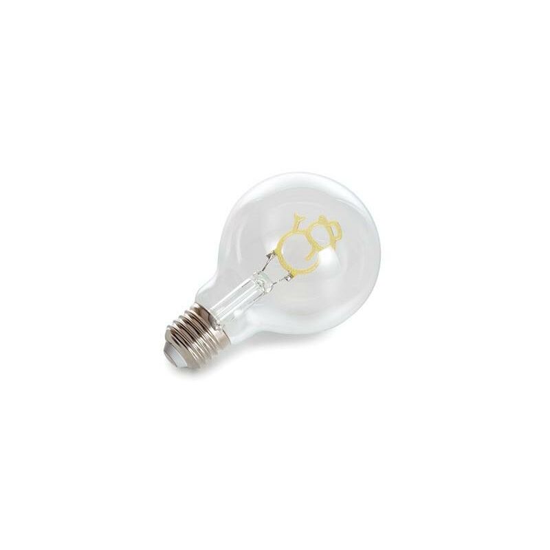 foto del prodotto lampadina decorativa pupazzo di neve natalizio filo dorato e27