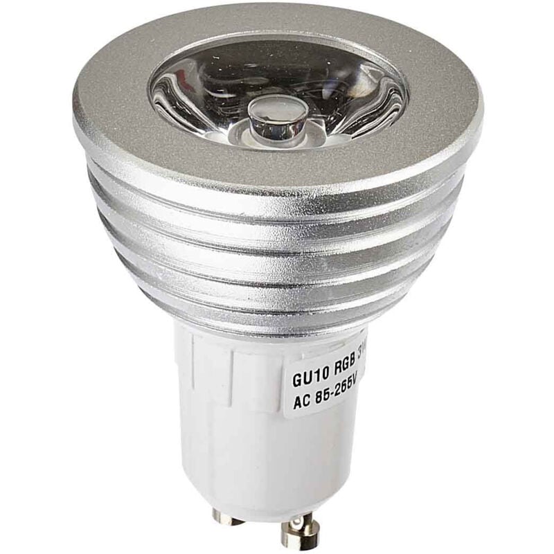 foto del prodotto lampadina led gu10 3w 30 rgb