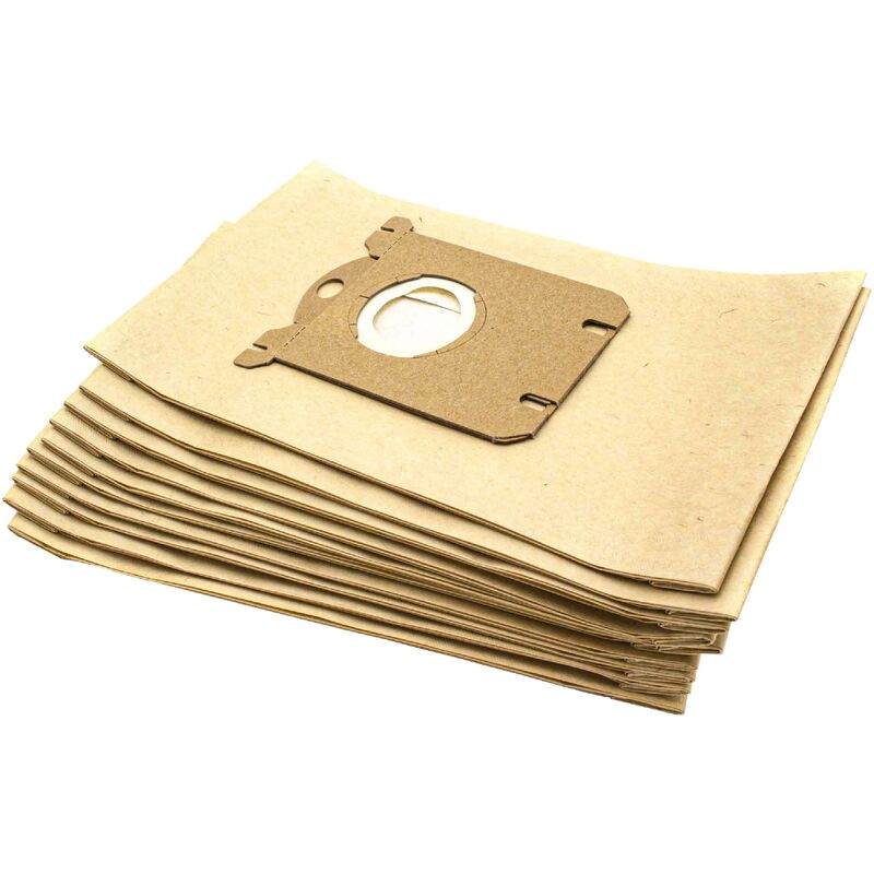 foto del prodotto 10x sacchetto compatibile con electrolux ultra silencer zus 3300 3399, ultra silencer zus 3900 3999, xxl 110 aspirapolvere marrone vhbw