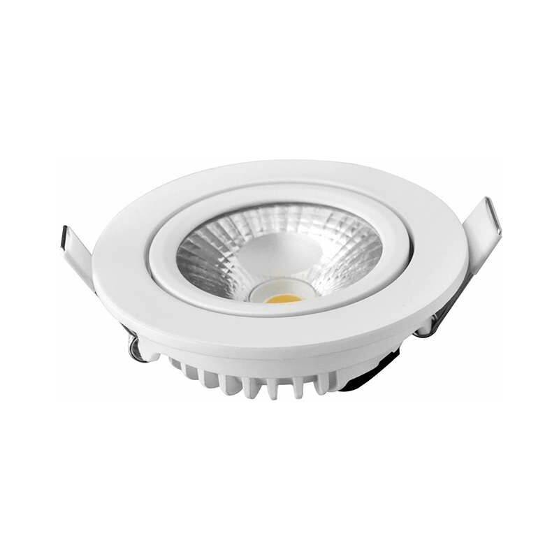 foto del prodotto leclubled faretto led da incasso da 8w equivalenti a 70w bianco naturale 4100k