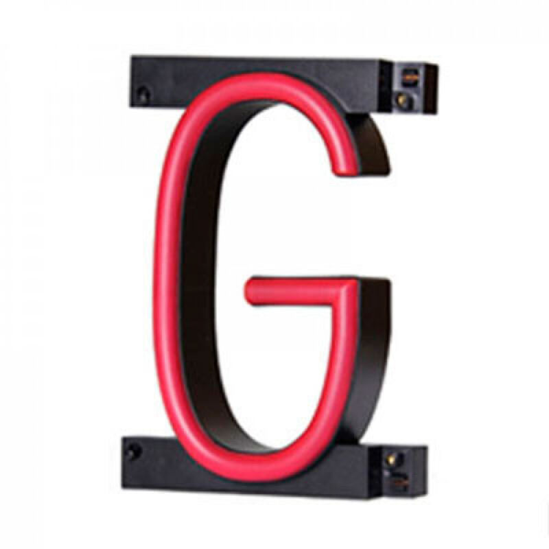 foto del prodotto greenice lettera led neon g larghezza 100mm altezza 161mm sfondo 38mm