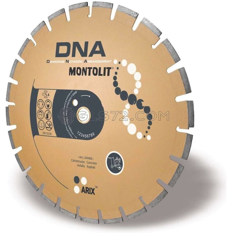foto del prodotto montolit disco diamantato 450 mm dna lxa450 per calcestruzzo asfalto